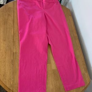 Hot pink trouser pants